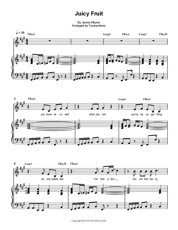 Juicy Fruit | Tunescribers